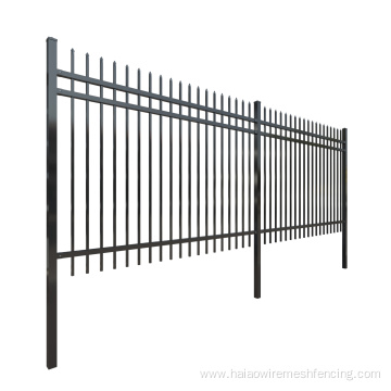 Black welded tube steel matting fencing panels